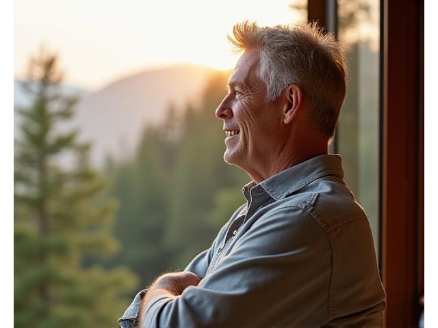 Νίκος, 55, μετά το wellness retreat - χαλαρός και υγιής